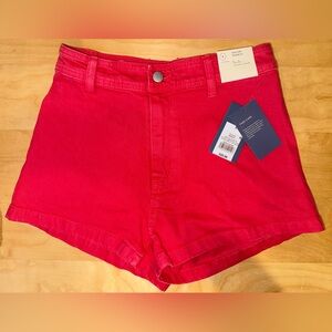 🏷️NWT Universal Thread High Waist Vibrant Red Sailor Shorts ❤️